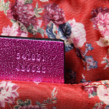 Gucci Laminated Nappa Trapuntata Small Zumi Shoulder Bag Fuxia 6 of 9