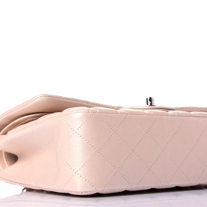 Chanel Iridescent Calfskin Quilted Medium Double Flap Beige 8 of 10