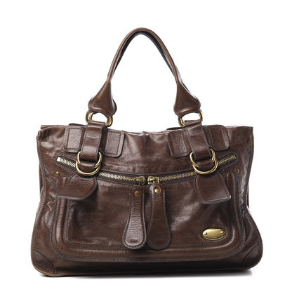 Chloe Calfskin Bay Tote Brown 1 of 16