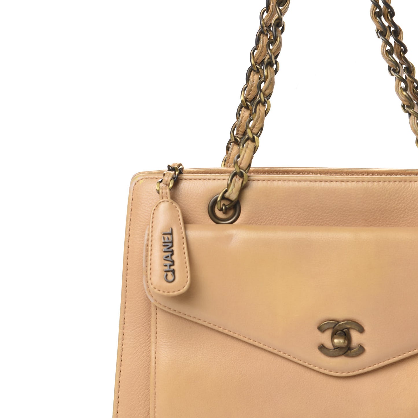 Calfskin Shopping Tote Beige