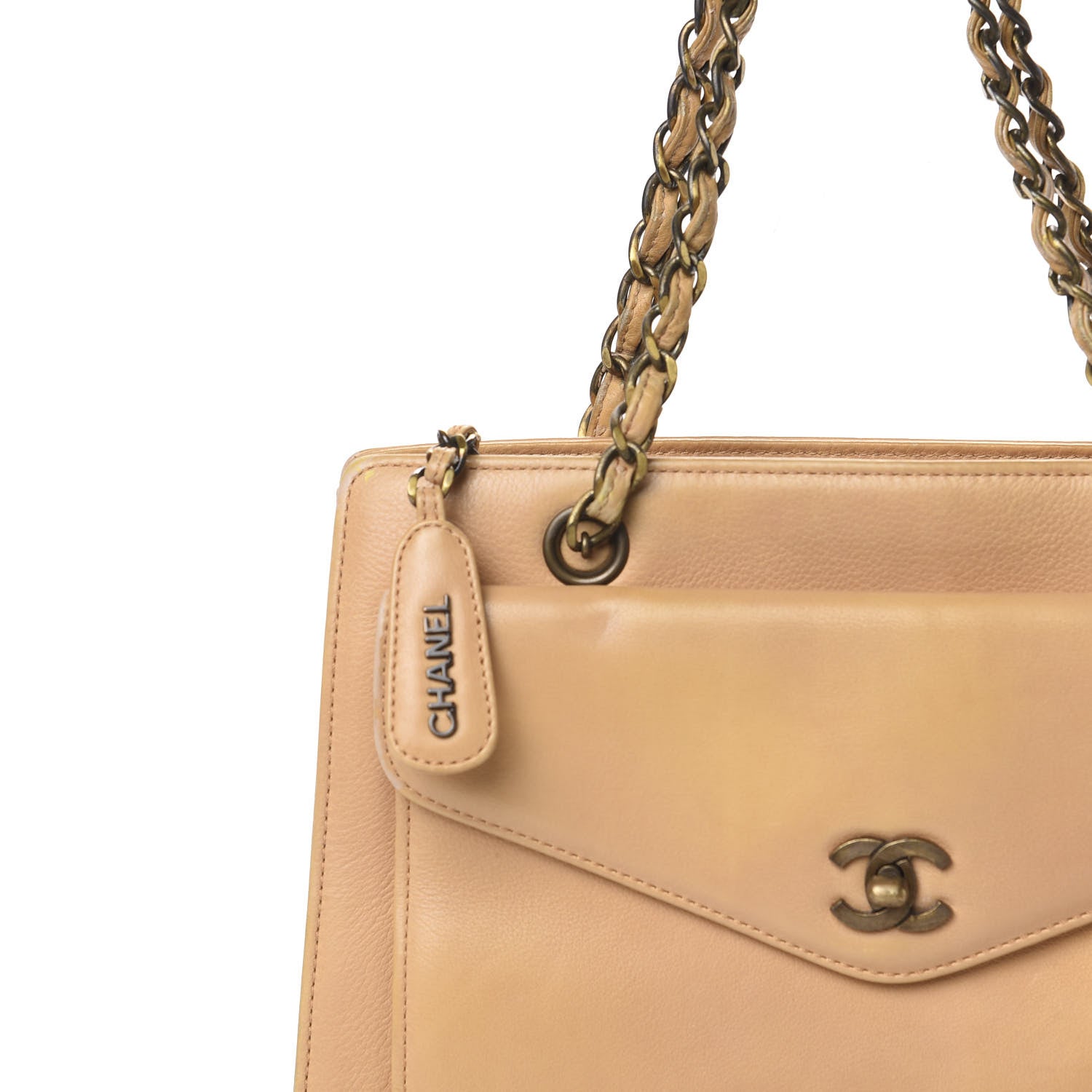 Chanel Calfskin Shopping Tote Beige 23 of 23