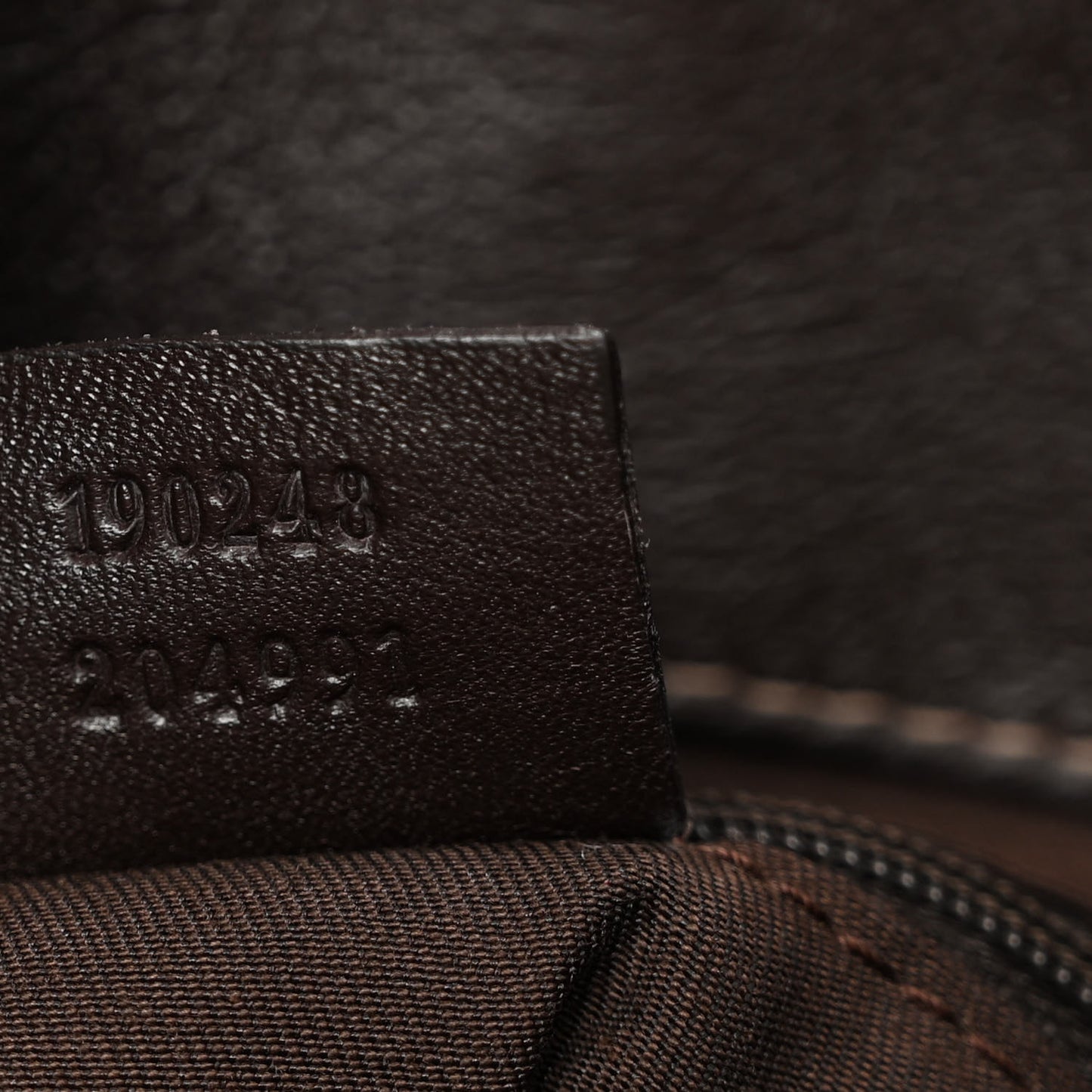 Monogram D Gold Tote Dark Brown