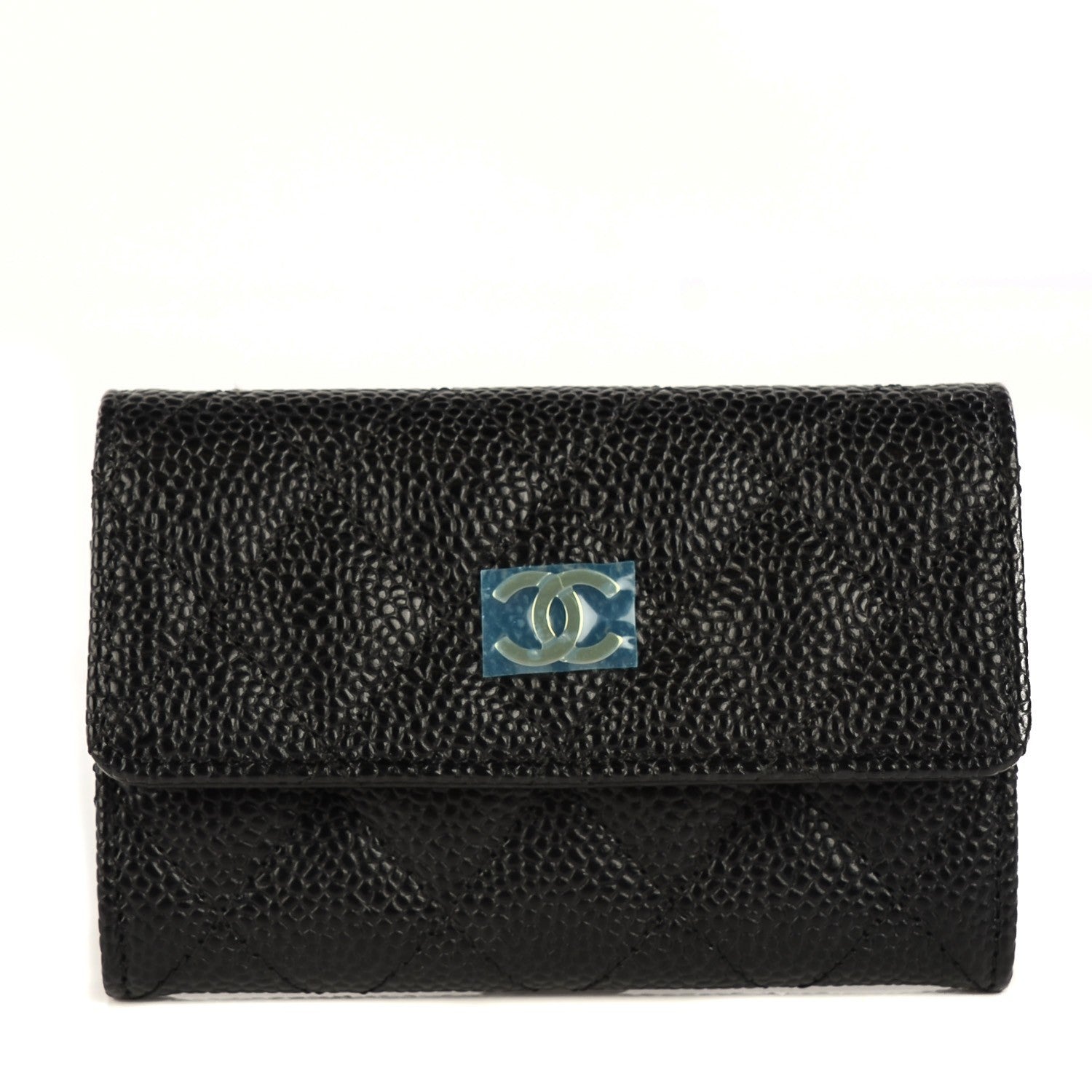 Chanel Caviar Quilted Flap Card Holder Black 1 of 9