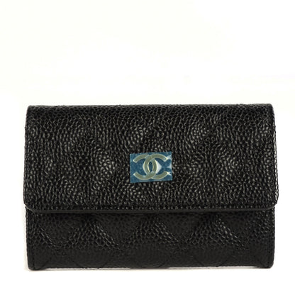 Chanel Caviar Quilted Flap Card Holder Black 1 of 9