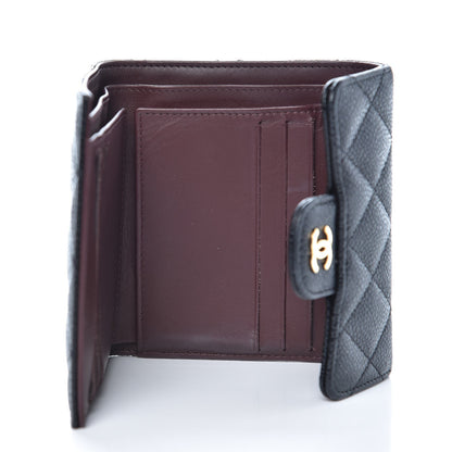 Chanel Caviar Quilted Compact Flap Wallet Black 5 of 10