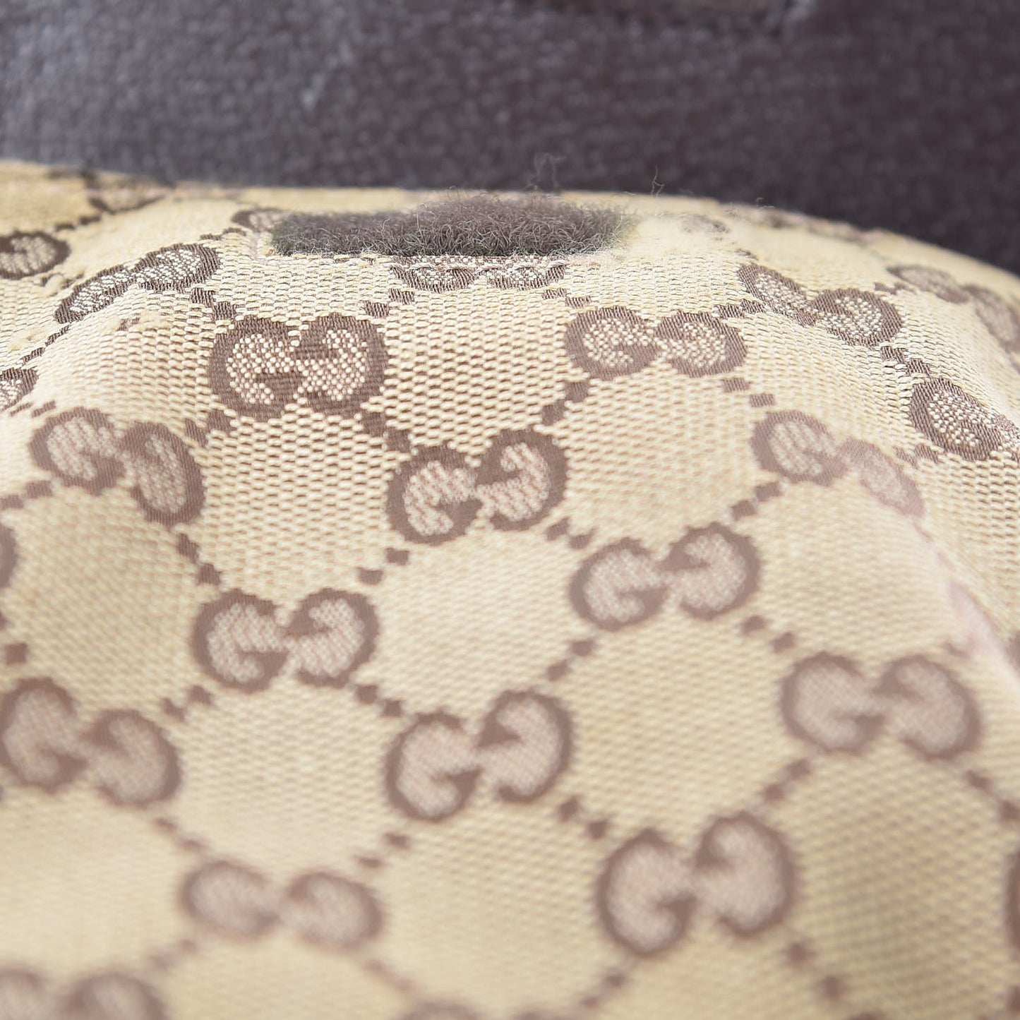 Monogram Web Belt Bag Dark Brown