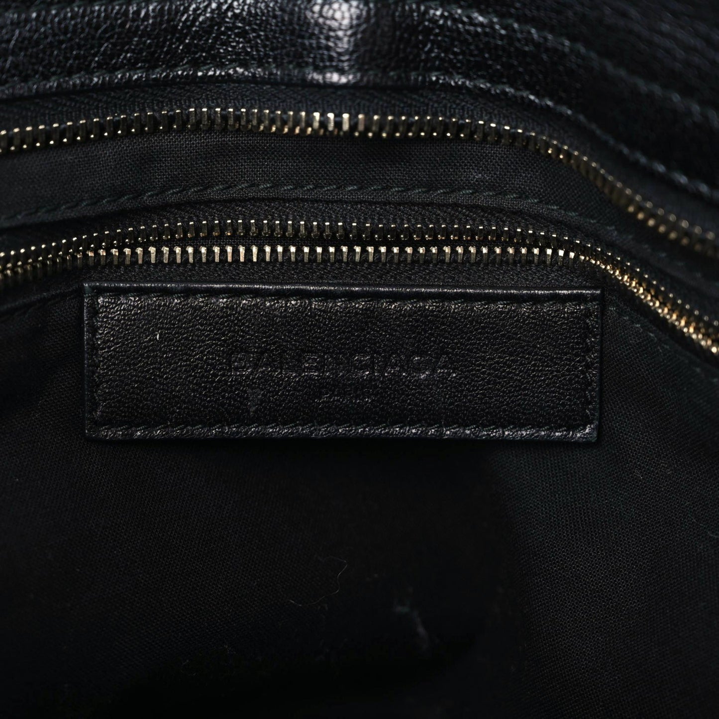 Chevre Gold Metallic Edge Hardware City Black