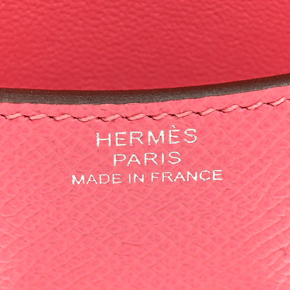 Hermes Epsom Constance Slim Wallet Rose Azalee 7 of 8