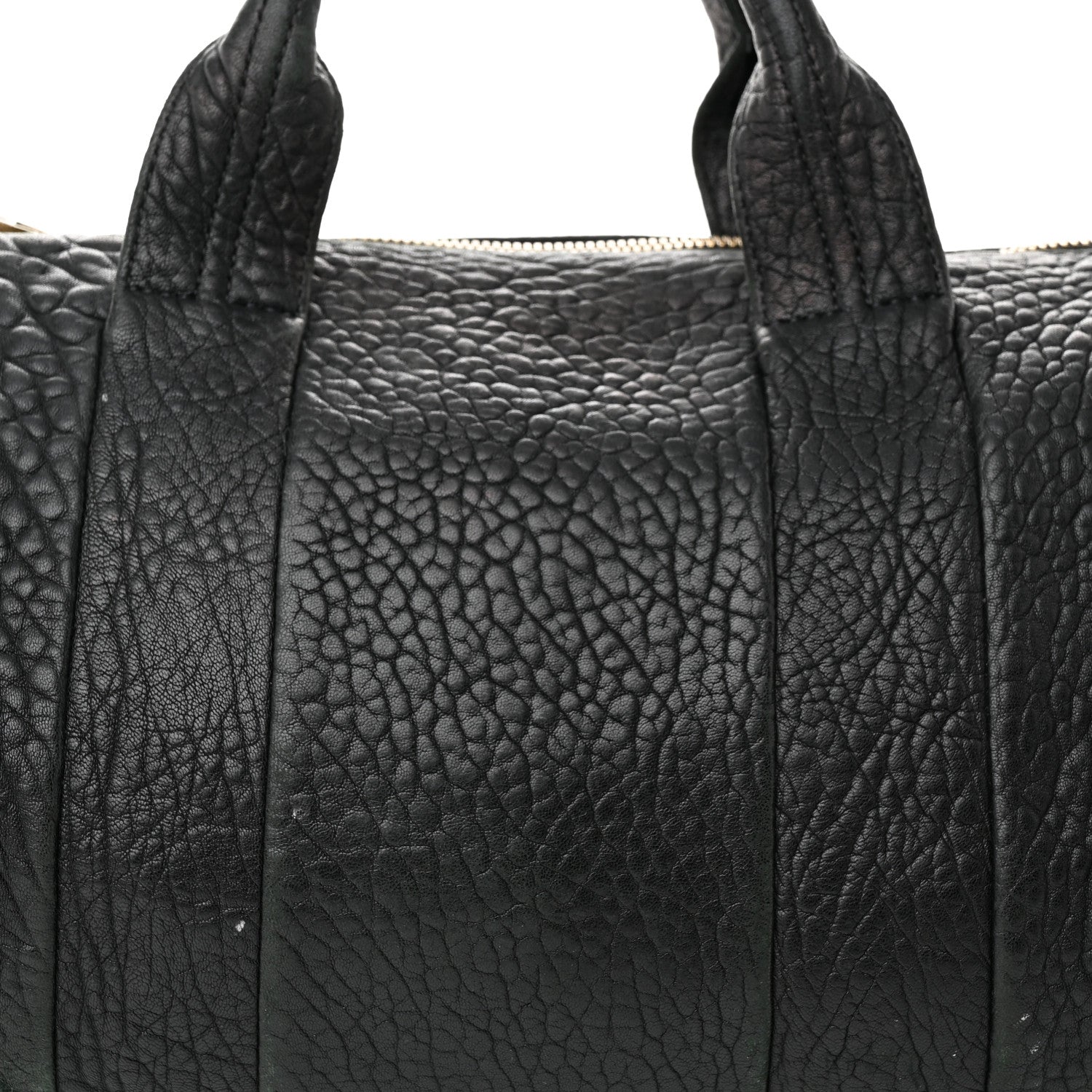 Alexander Wang Pebbled Lambskin Rocco Black Antique Brass Hardware 7 of 13
