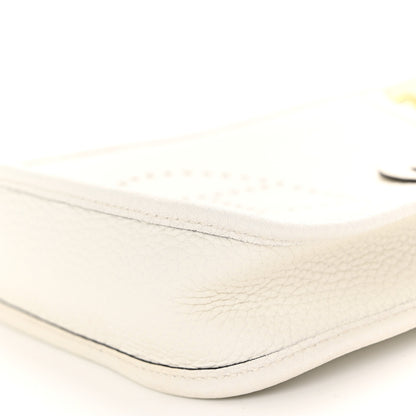 Hermes Taurillon Clemence Amazone Evelyne TPM New White 10 of 11