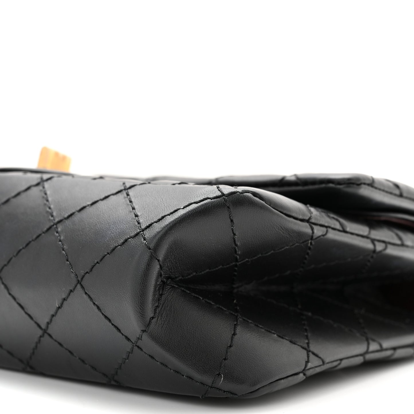 Aged Calfskin Quilted 2.55 Reissue 225 Flap Black