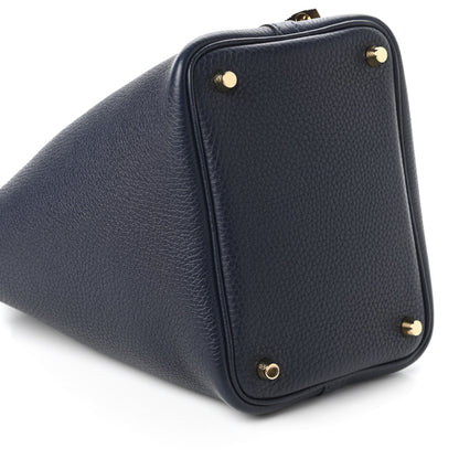 Hermes Taurillon Clemence Picotin Lock 18 PM Bleu Nuit 6 of 11