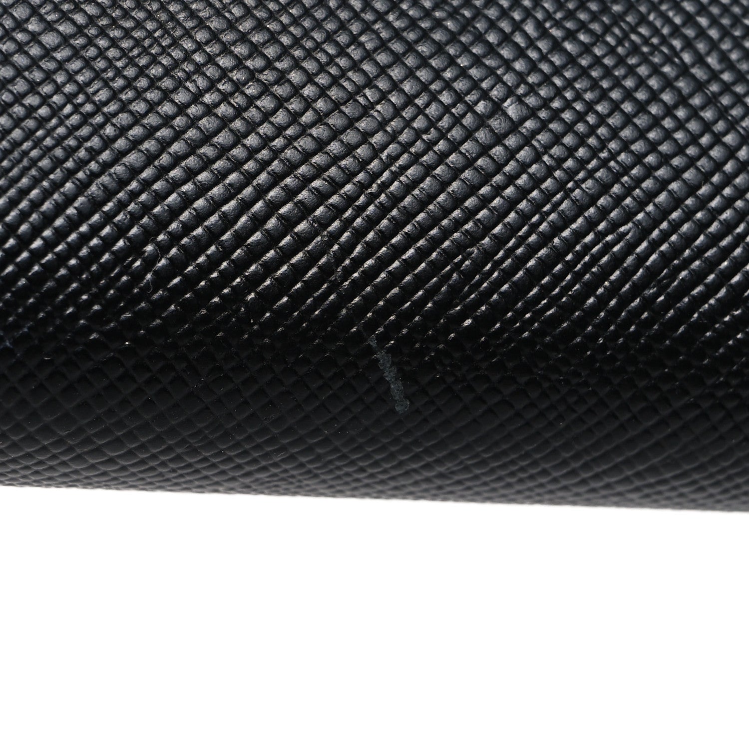 Prada Saffiano Metal Zip Around Wallet Black 9 of 14