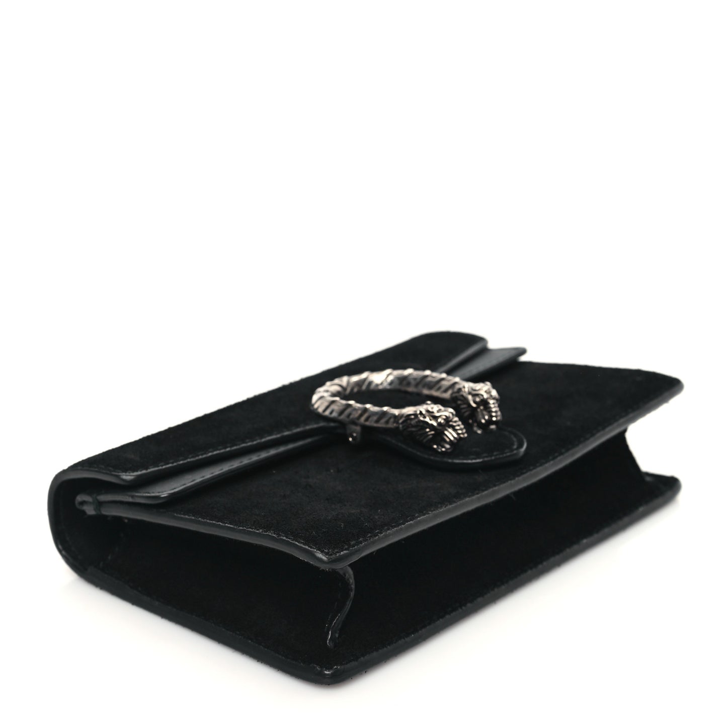 Suede Super Mini Dionysus Shoulder Bag Black