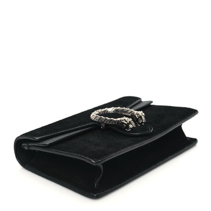 Gucci Suede Super Mini Dionysus Shoulder Bag Black 4 of 11