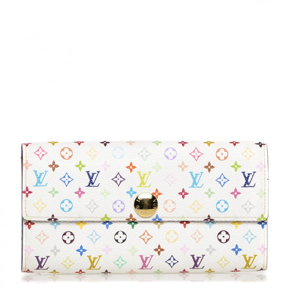 Louis Vuitton Multicolor Sarah Wallet White Anie 1 of 6