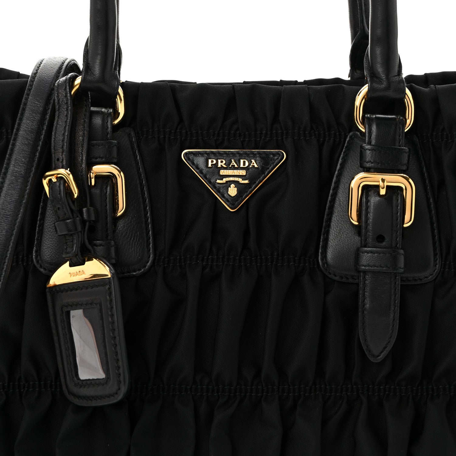 Prada Tessuto Nylon Gaufre Tote Black 8 of 10