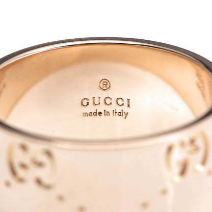Gucci 18K Yellow Gold Icon Band Ring 5.5 50 4 of 7