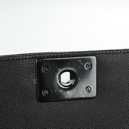 Chanel Caviar Quilted Medium Boy Flap So Black 6 of 8