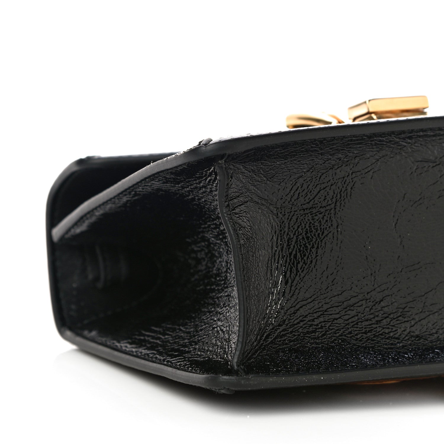 Gucci Velvet GG Monogram Web Mini Sylvie Top Handle Bag Brown Black Oro Vecchio 9 of 11