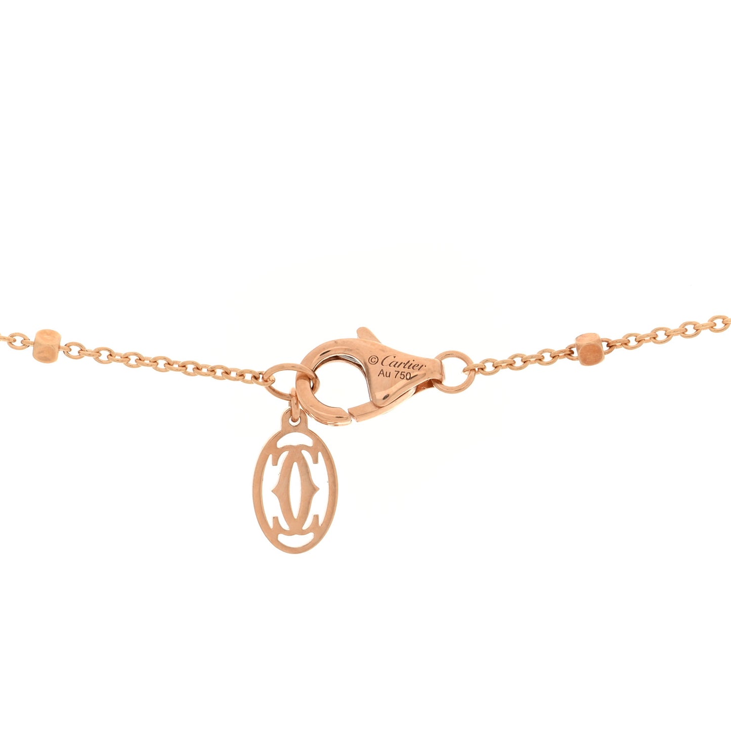 18K Pink Gold Garnet Clash de Cartier Necklace