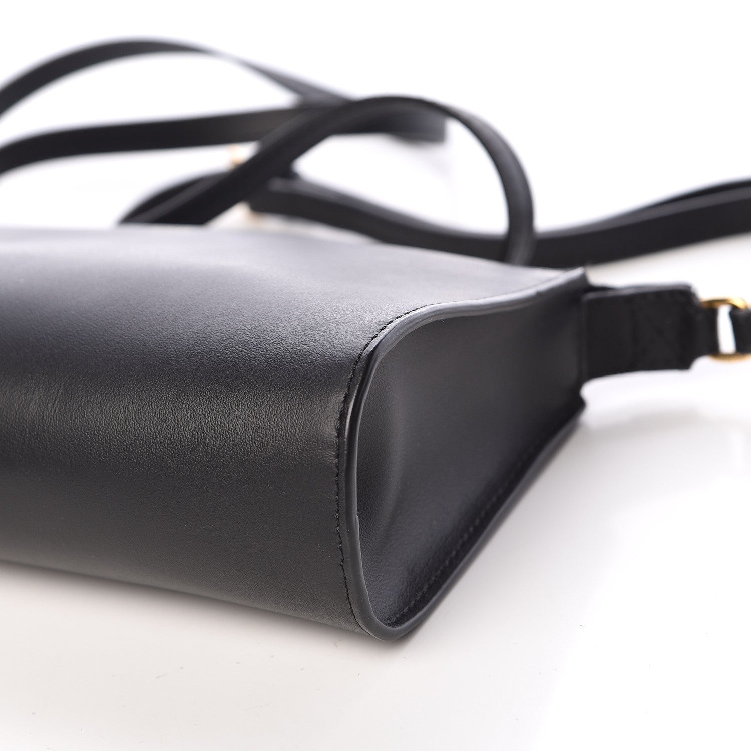 Fendi Vitello Baltico Mini Pouch Crossbody Pouch Black 9 of 11