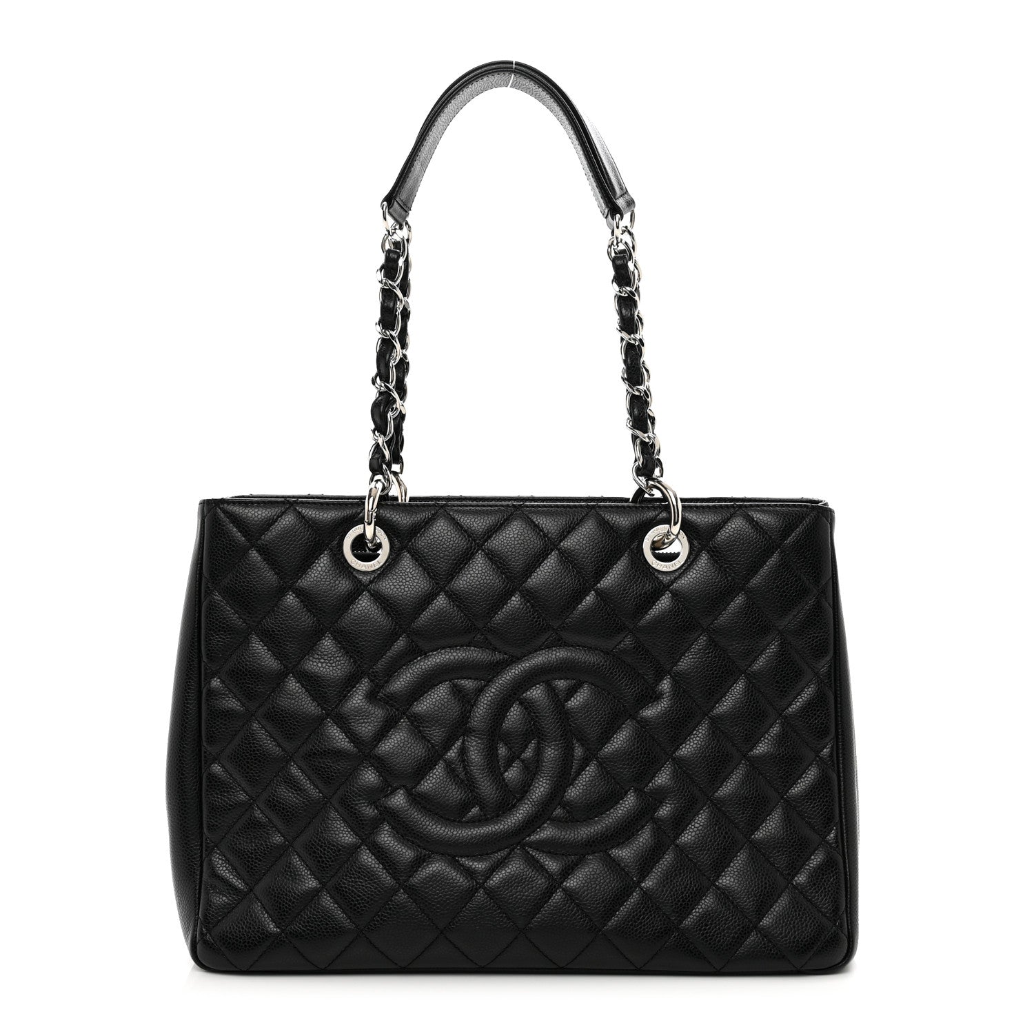 Chanel Caviar Quilted Grand Shopping Tote GST Black 1 of 10