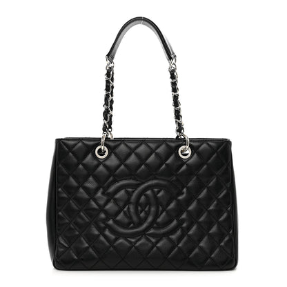 Chanel Caviar Quilted Grand Shopping Tote GST Black 1 of 10
