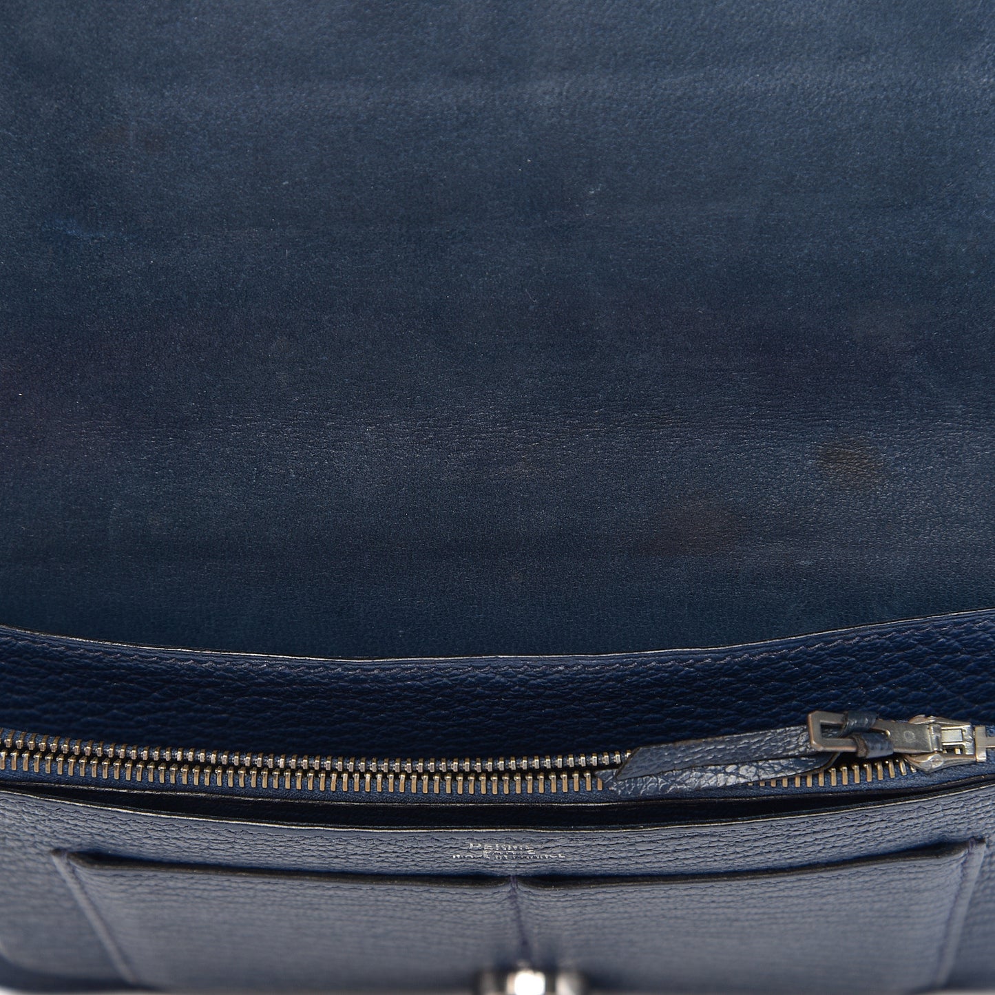 Chevre Mysore Dogon Duo Wallet Bleu De Prusse