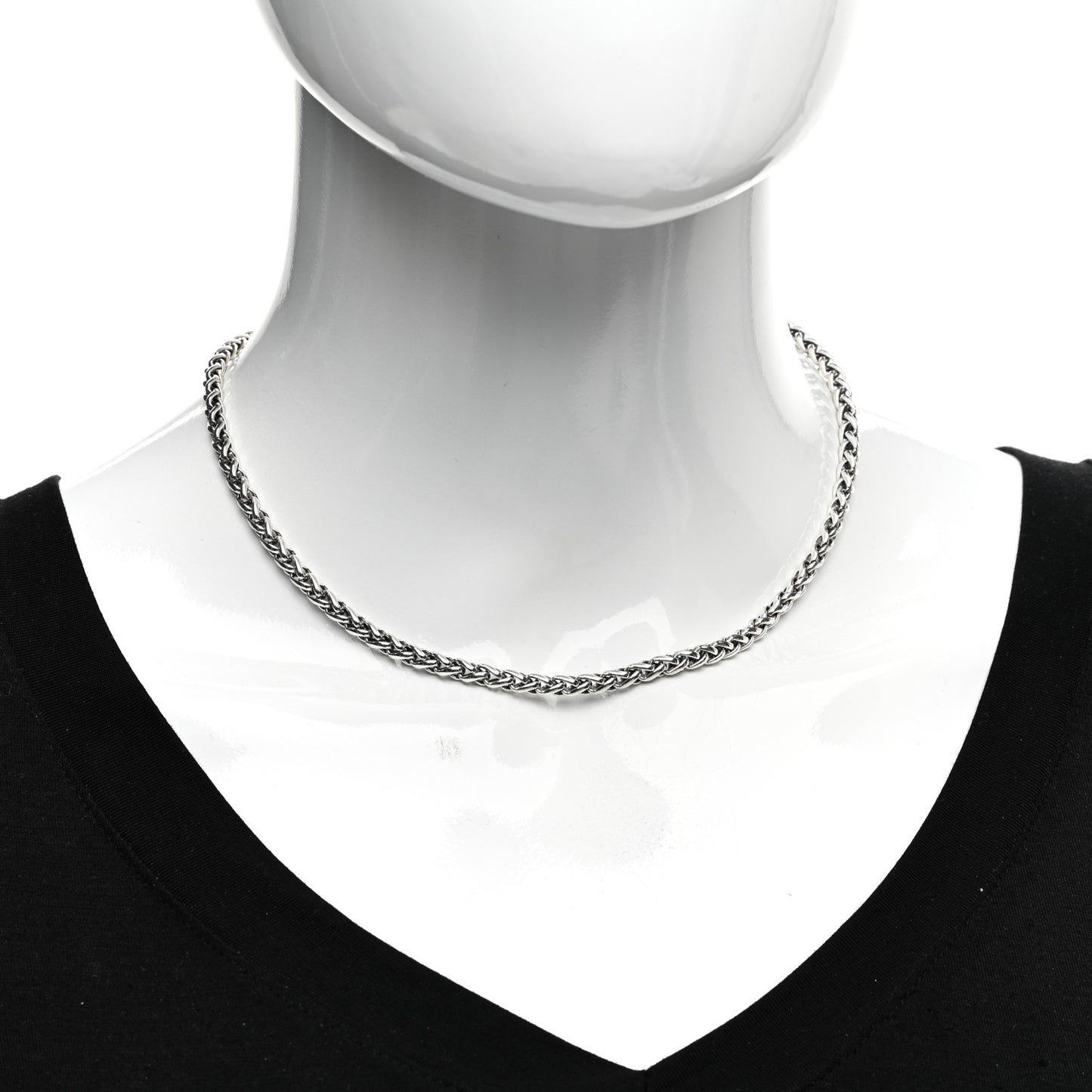 Sterling Silver 4mm Wheat Chain Necklace