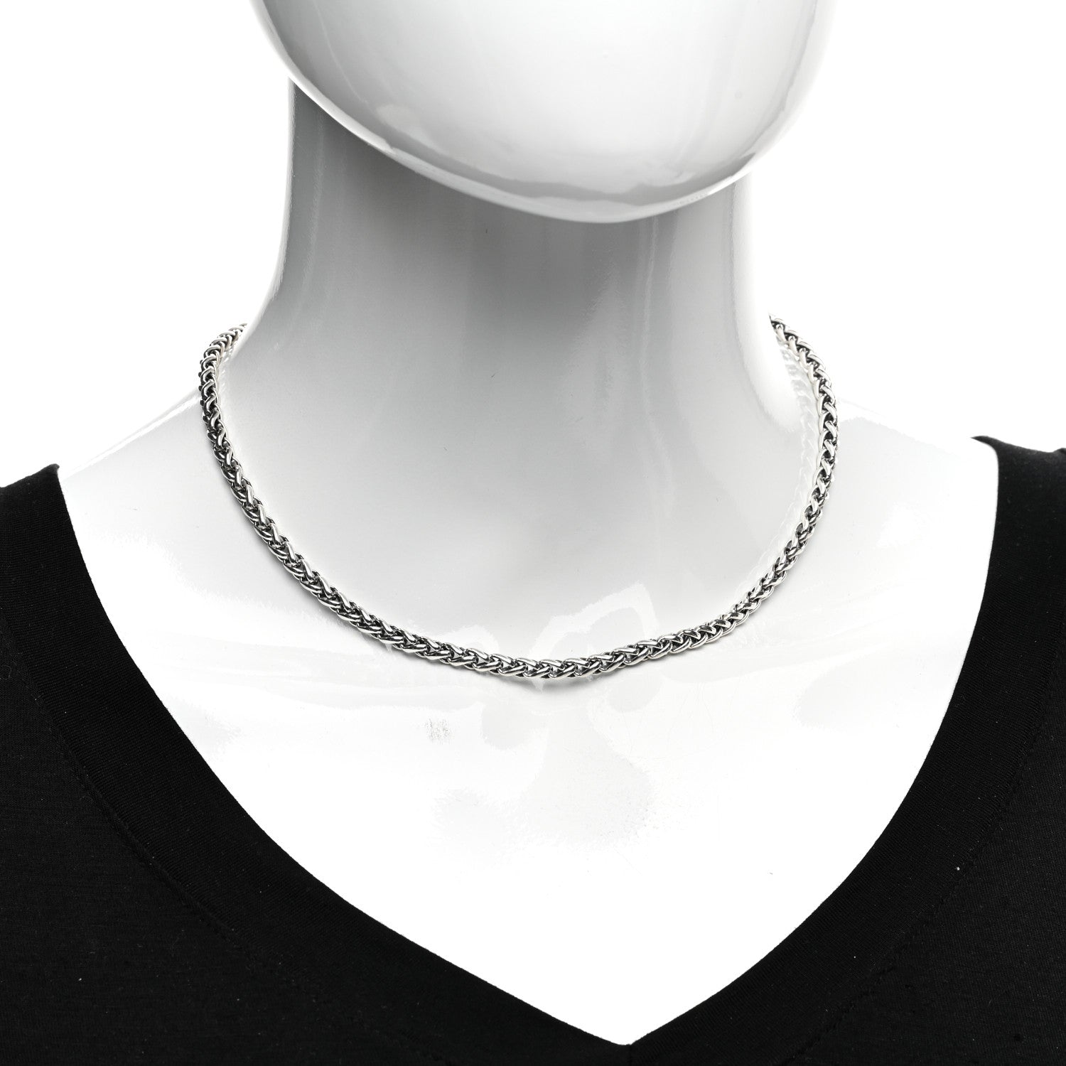 David Yurman Sterling Silver 4mm Wheat Chain Necklace 2 of 4