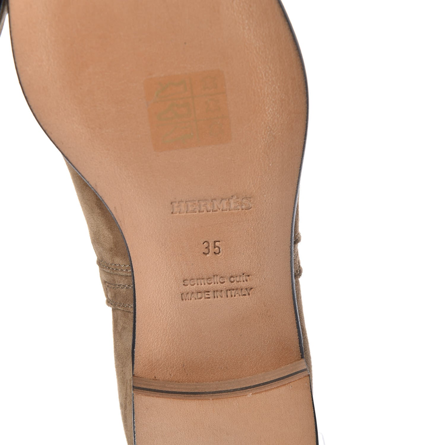 Hermes Suede Neo Low Boots 35 Ecorce 8 of 11