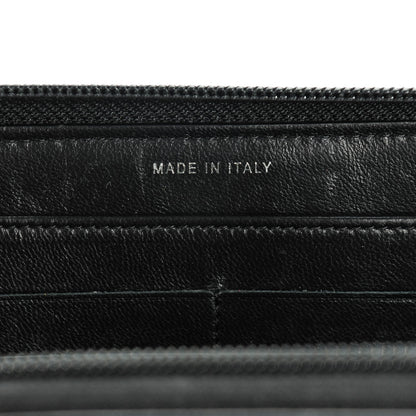 Chanel Lambskin Quilted Boy Zip Around Wallet Black 7 of 8