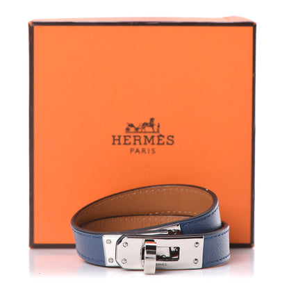 Hermes Swift Kelly Double Tour Bracelet XS Bleu Agate 7 of 7