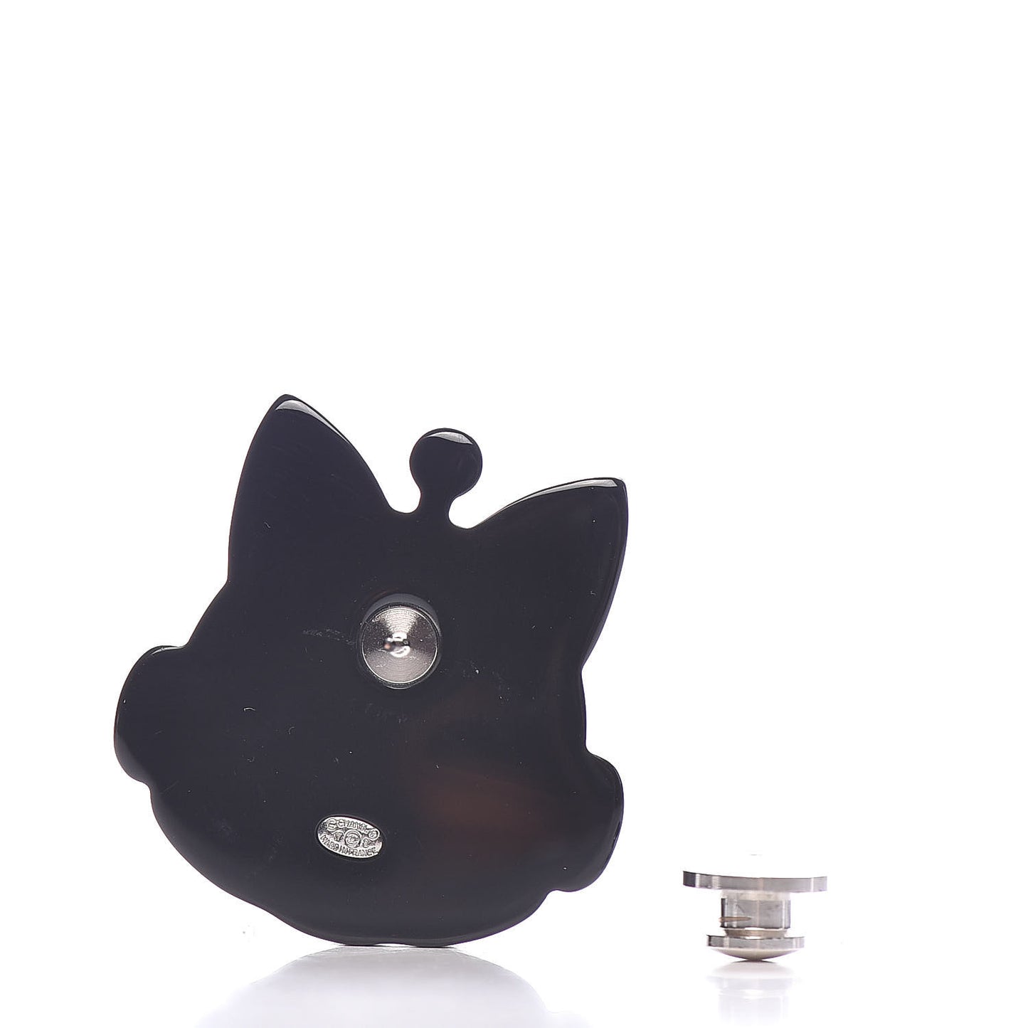 Resin Emoji Robot Cat Brooch Pink Yellow