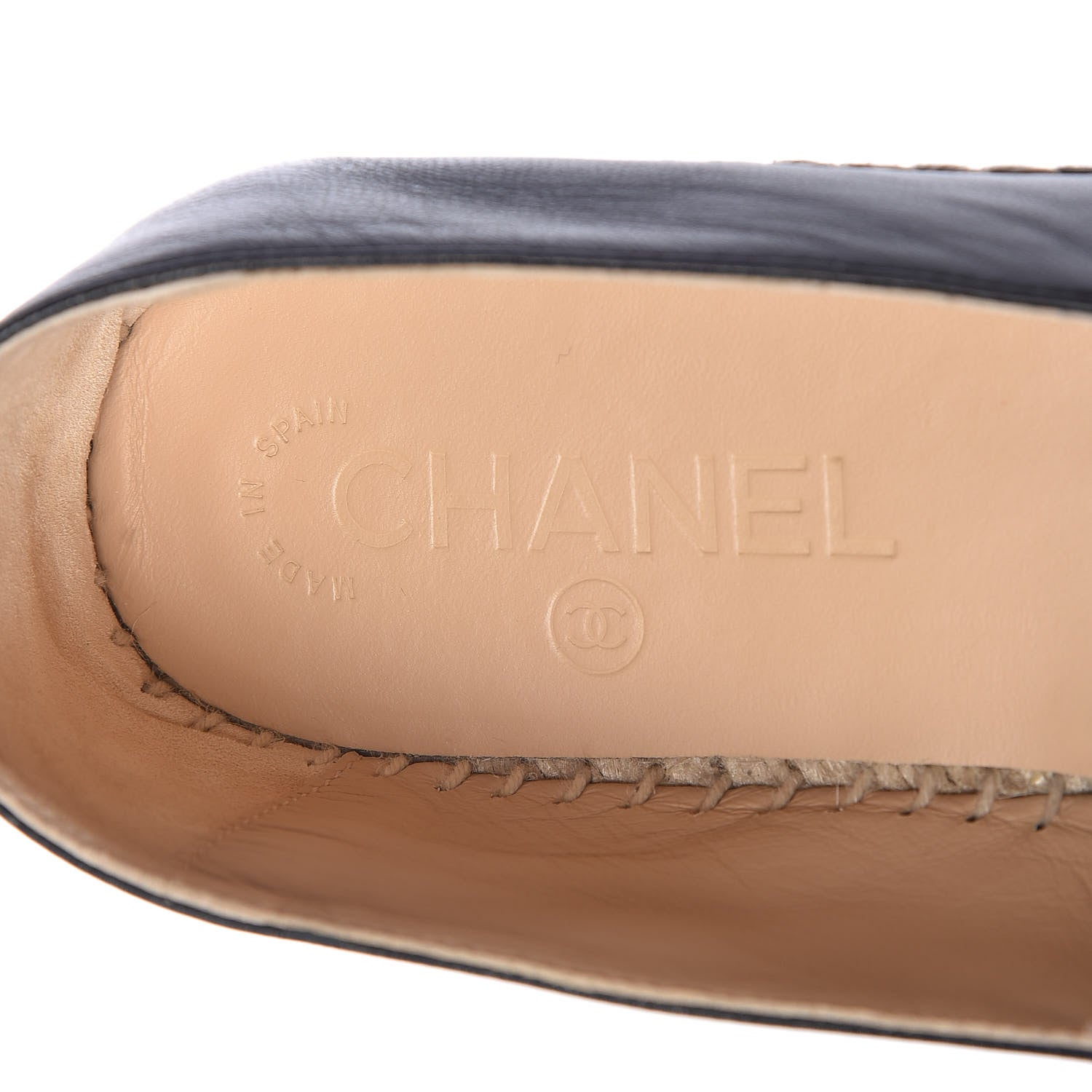Chanel Lambskin CC Espadrilles 39 Black 6 of 8