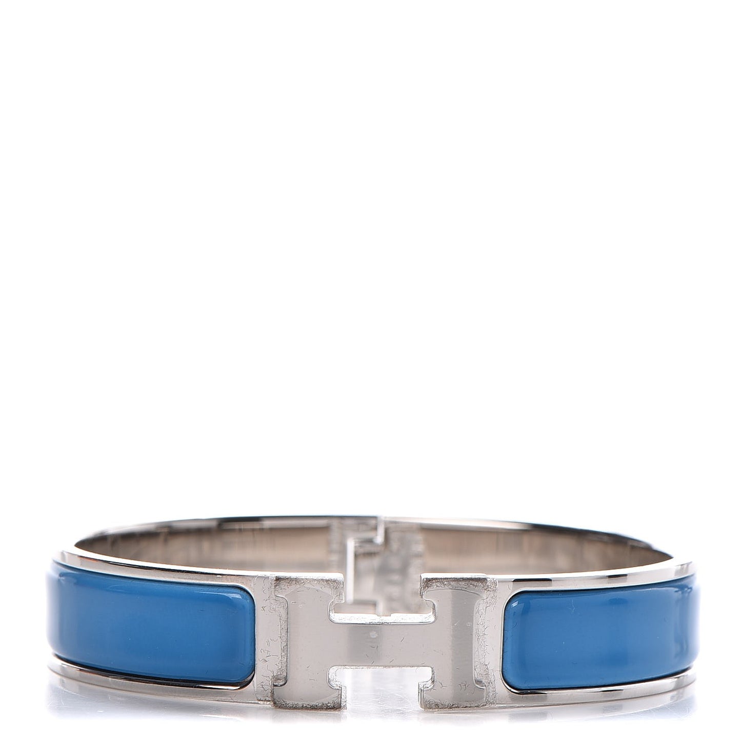 Enamel Narrow Clic Clac H Bracelet PM Bleu Ciel