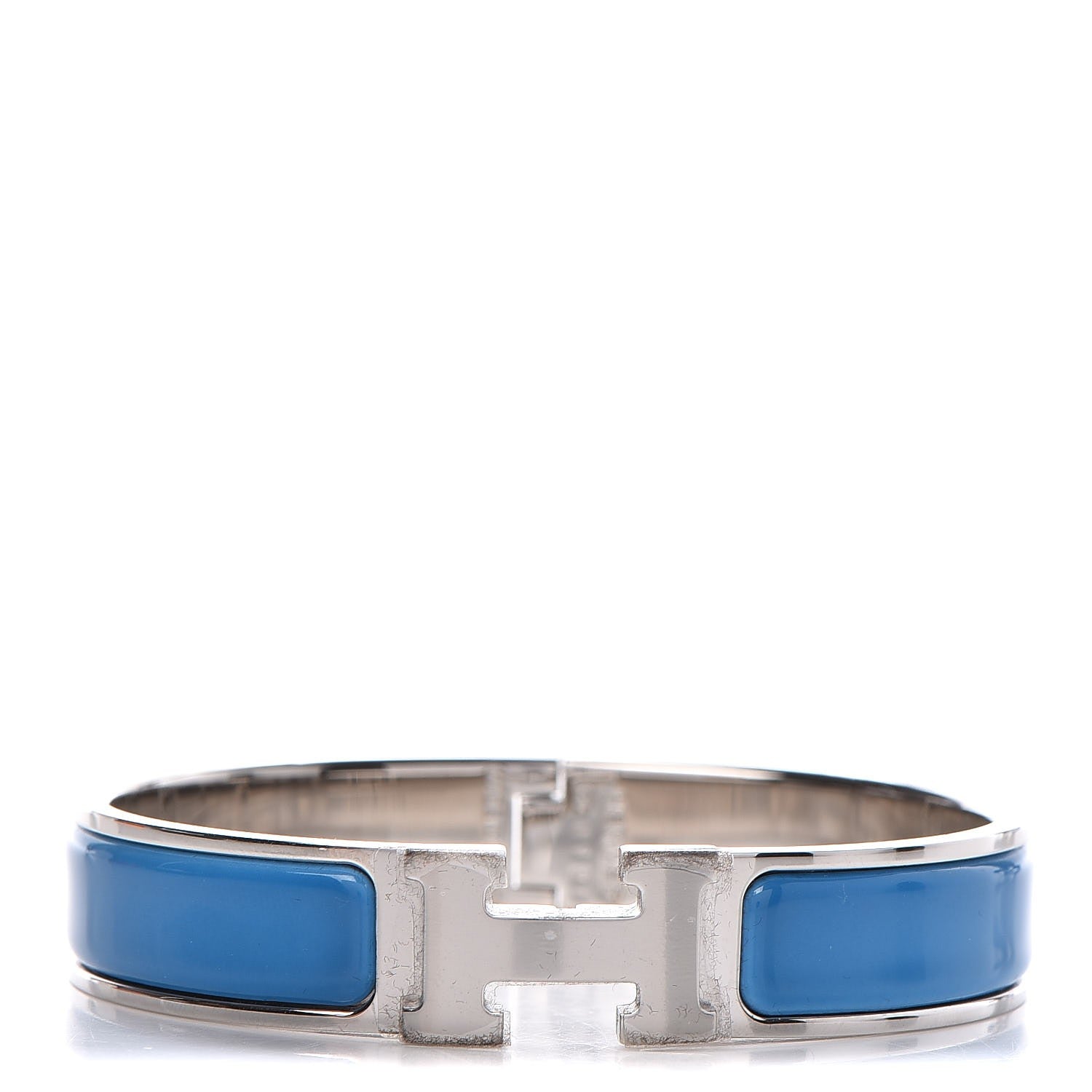 Hermes Enamel Narrow Clic Clac H Bracelet PM Bleu Ciel 1 of 5