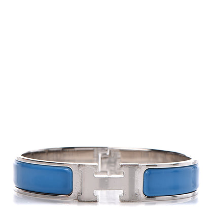 Hermes Enamel Narrow Clic Clac H Bracelet PM Bleu Ciel 1 of 5