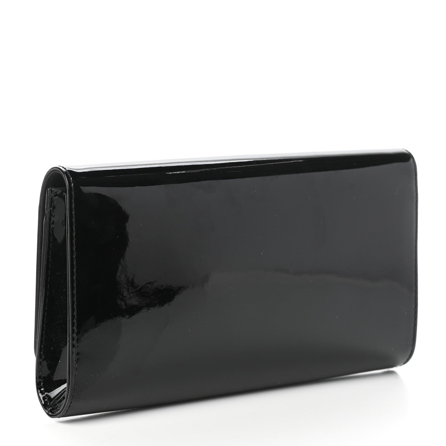 Louis Vuitton Patent Louise Clutch Black 3 of 6