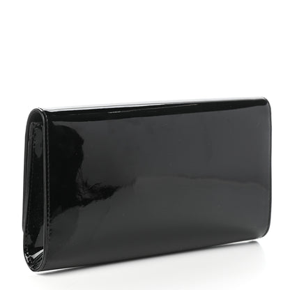Louis Vuitton Patent Louise Clutch Black 3 of 6