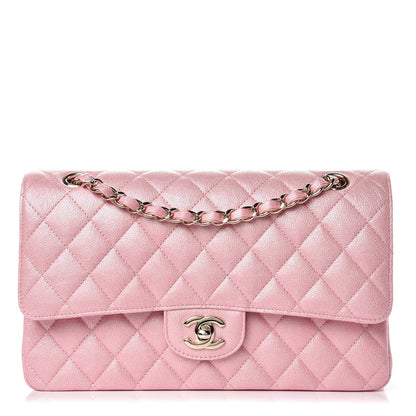 Chanel Iridescent Caviar Quilted Medium Double Flap Rose Pink 1 of 10
