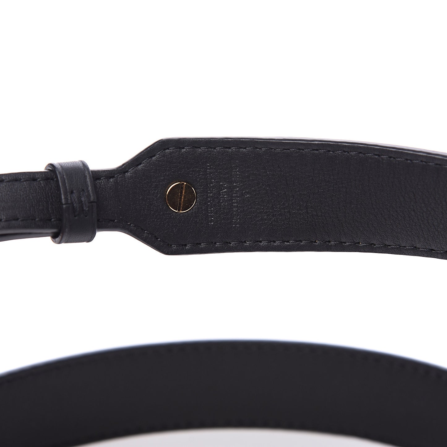 Reverse Monogram Bandouliere Shoulder Strap XL Black