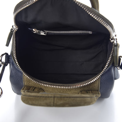 Alexander Wang Nubuck Soft Pebbled Calfskin Mini Rockie Navy Green 5 of 7
