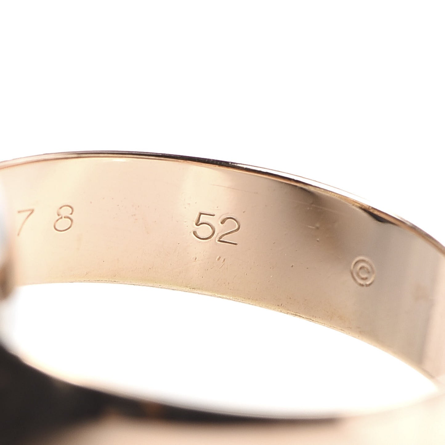 18K Pink Yellow White Gold Large Trinity Ring 52 6