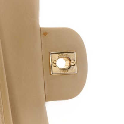 Chanel Lambskin Quilted Medium Double Flap Beige 7 of 12