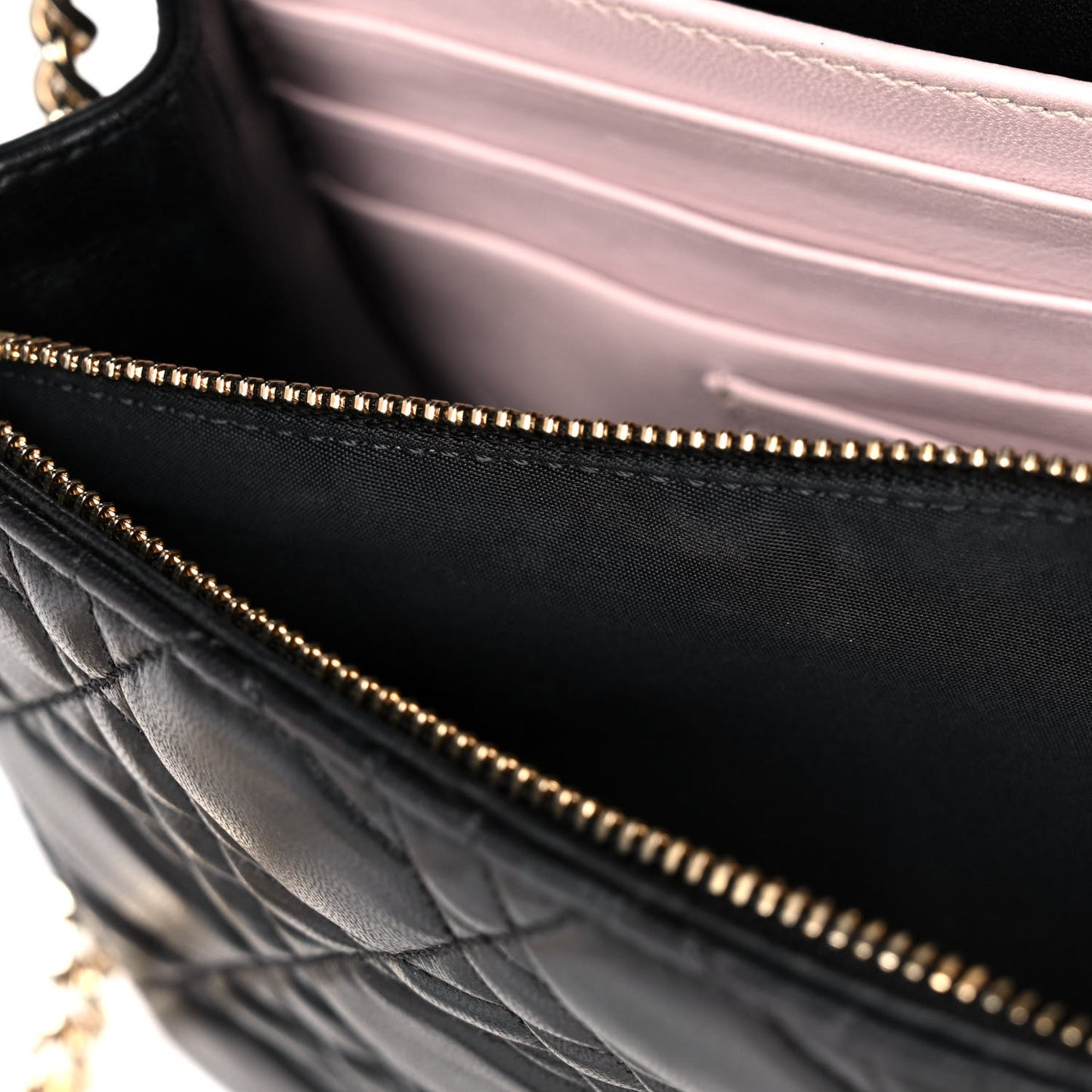 Lambskin Cannage Miss Dior Promenade Pouch Black