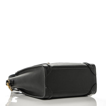 Celine Smooth Calfskin Nano Luggage Black 4 of 6