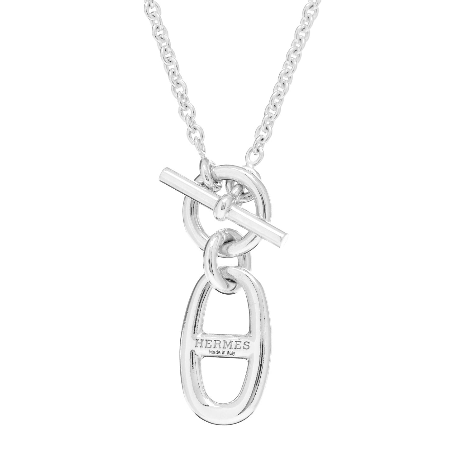 Sterling Silver Amulette Chaine d'Ancre Necklace