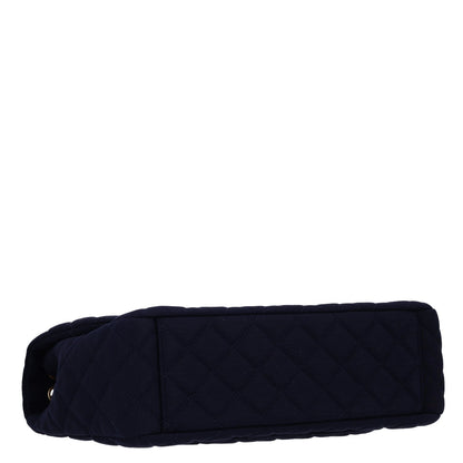 Chanel Jersey Quilted XL Jumbo Flap Navy 4 of 11